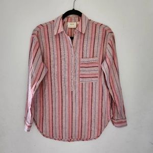 Anthropologie Maeve Lina Striped Shirt